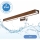 Brilagi - Kylpyhuoneen LED-peilivalo WOODY MIRROR LED/12W/230V 60 cm IP44 tammi kirsikka/kiiltävä kromi