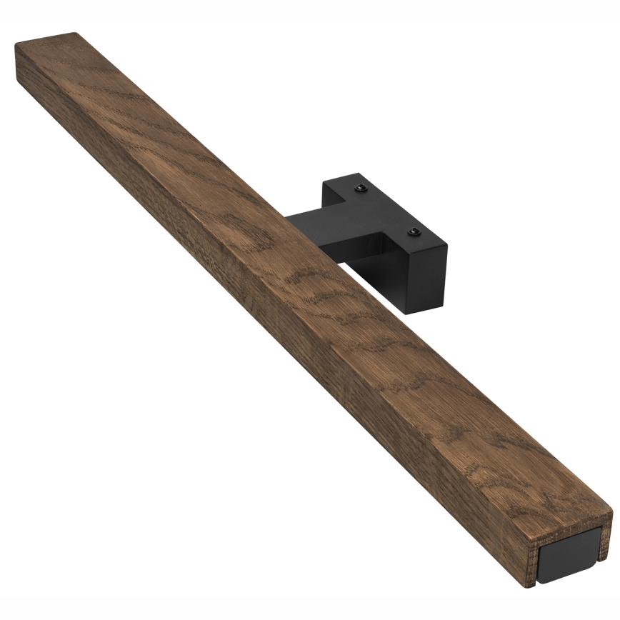 Brilagi - Kylpyhuoneen LED-peilivalo WOODY MIRROR LED/12W/230V 60 cm IP44 tammi saksanpähkinä/musta
