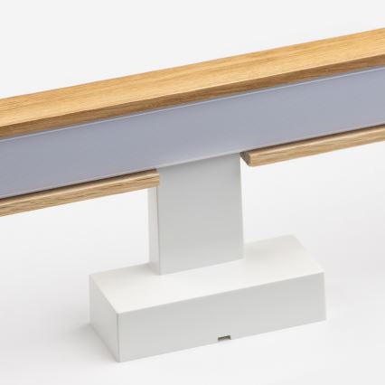 Brilagi - Kylpyhuoneen LED-peilivalo WOODY MIRROR LED/12W/230V 60 cm IP44 tammi/valkoinen