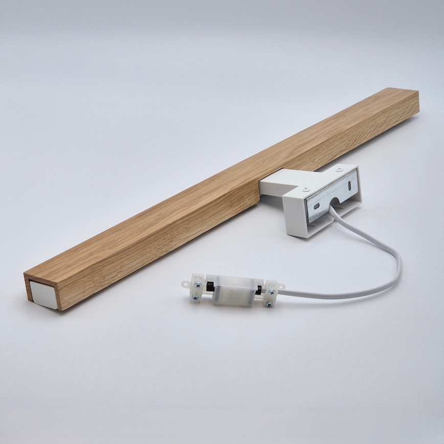 Brilagi - Kylpyhuoneen LED-peilivalo WOODY MIRROR LED/12W/230V 60 cm IP44 tammi/valkoinen