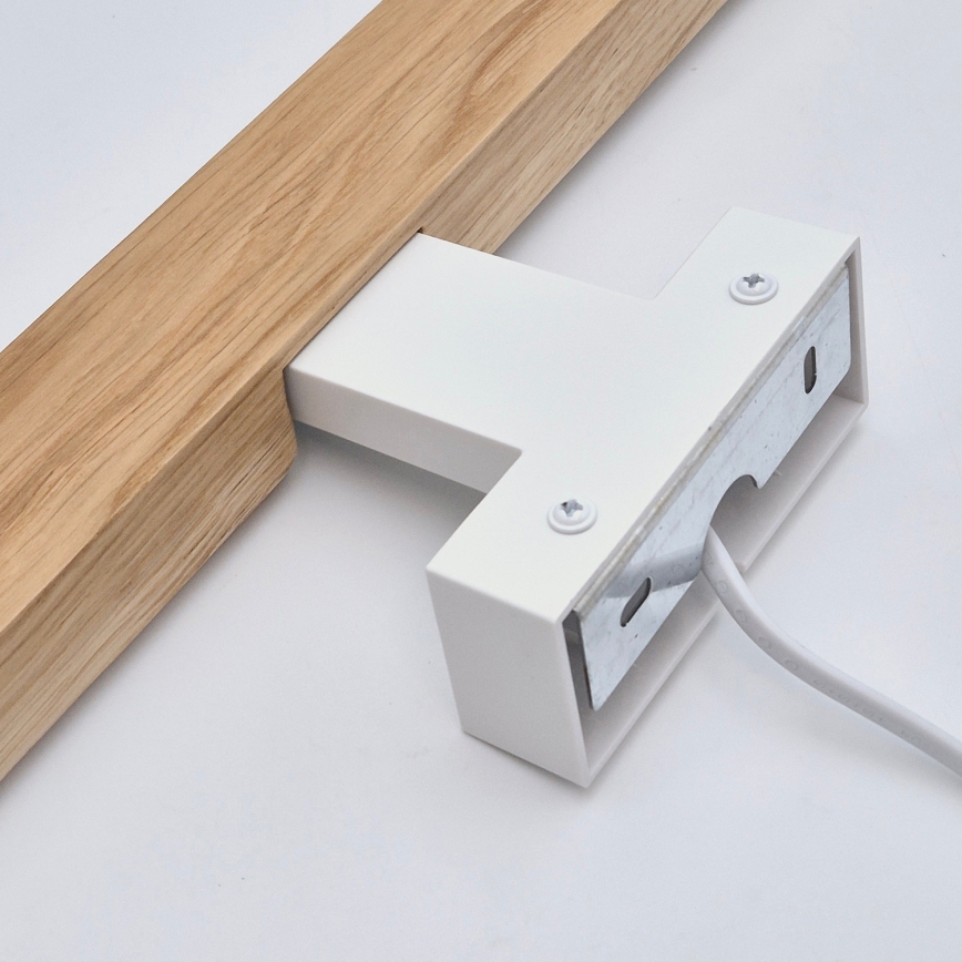 Brilagi - Kylpyhuoneen LED-peilivalo WOODY MIRROR LED/12W/230V 60 cm IP44 tammi/valkoinen