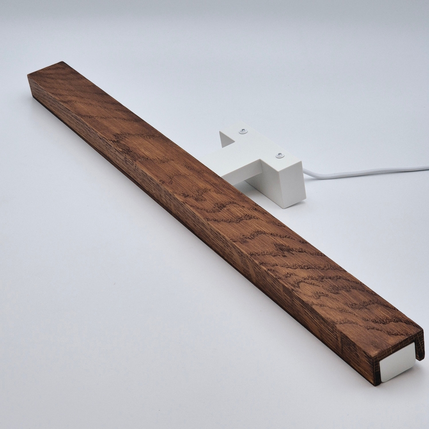 Brilagi - Kylpyhuoneen LED-peilivalo WOODY MIRROR LED/12W/230V 60 cm IP44 tammi kirsikka/valkoinen