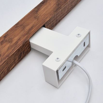 Brilagi - Kylpyhuoneen LED-peilivalo WOODY MIRROR LED/12W/230V 60 cm IP44 tammi kirsikka/valkoinen