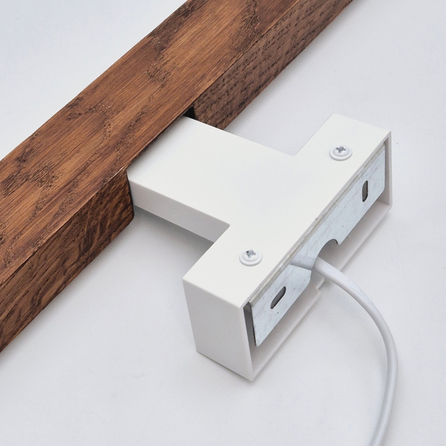 Brilagi - Kylpyhuoneen LED-peilivalo WOODY MIRROR LED/12W/230V 60 cm IP44 tammi kirsikka/valkoinen