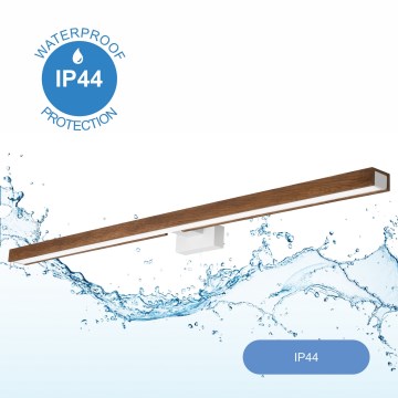 Brilagi - Kylpyhuoneen LED-peilivalo WOODY MIRROR LED/15W/230V 90 cm IP44 tammi kirsikka/valkoinen