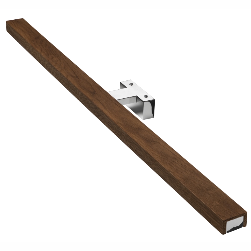 Brilagi - Kylpyhuoneen LED-peilivalo WOODY MIRROR LED/15W/230V 90 cm IP44 tammi kirsikka/kiiltävä kromi