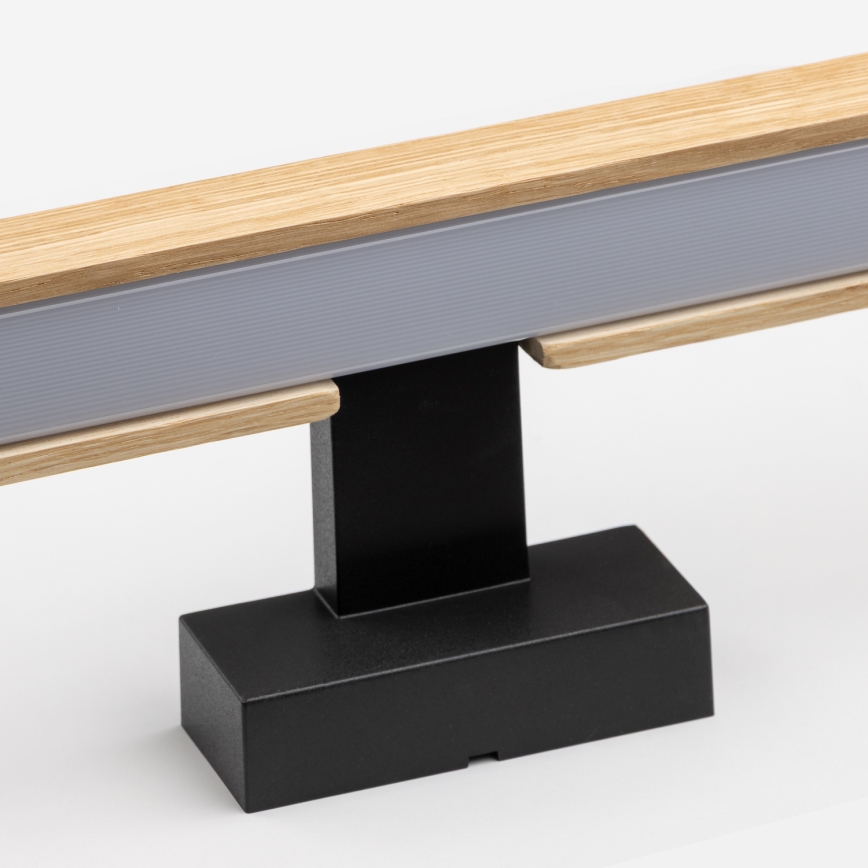 Brilagi - Kylpyhuoneen LED-peilivalo WOODY MIRROR LED/15W/230V 90 cm IP44 tammi/musta