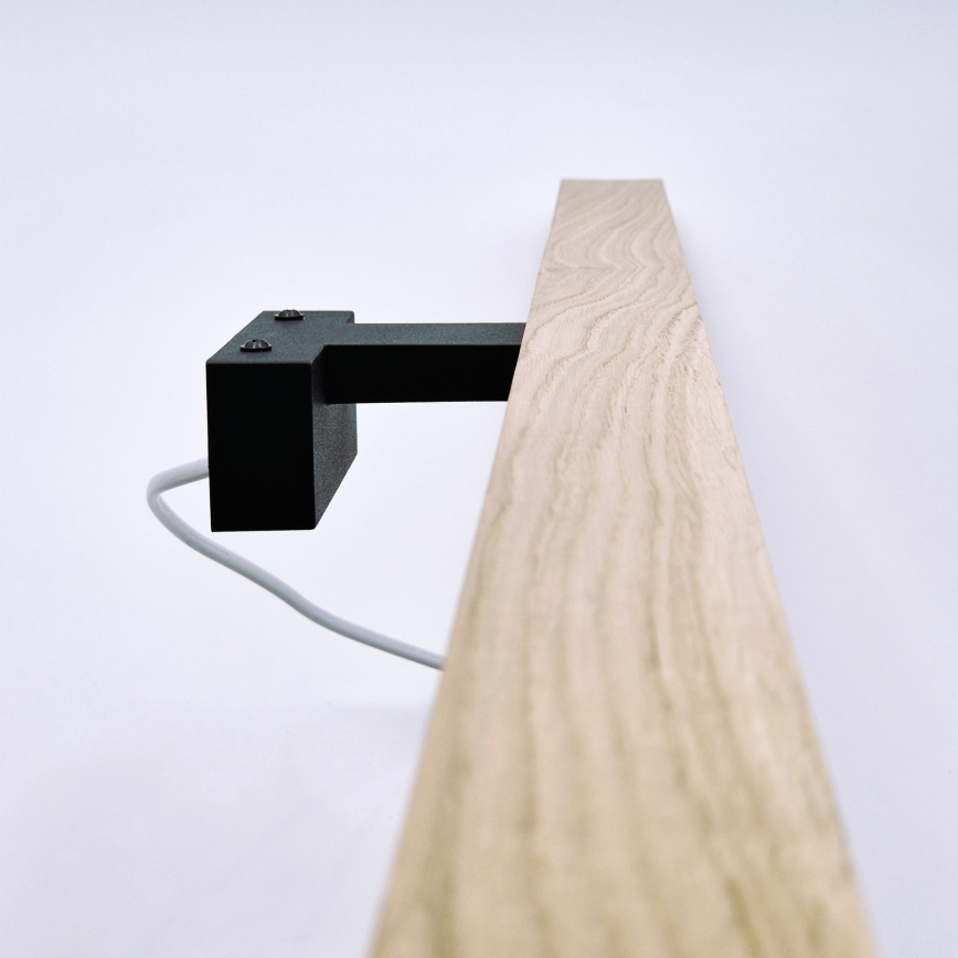 Brilagi - Kylpyhuoneen LED-peilivalo WOODY MIRROR LED/15W/230V 90 cm IP44 tammi/musta