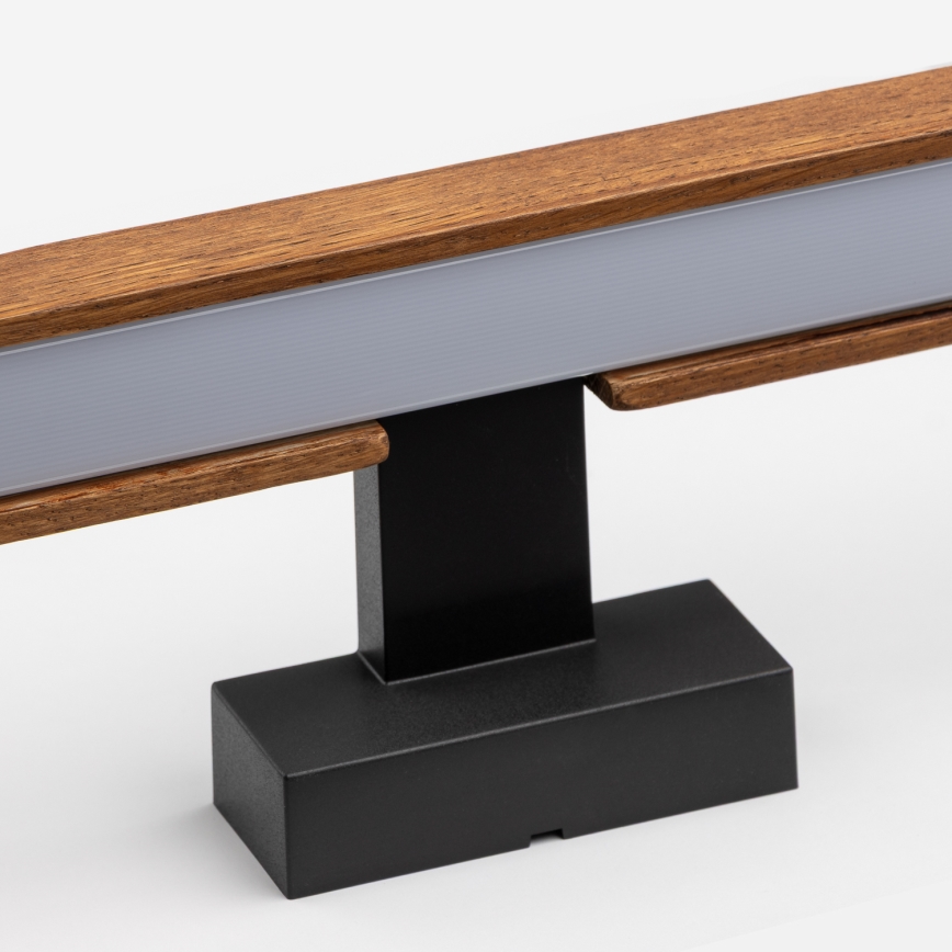 Brilagi - Kylpyhuoneen LED-peilivalo WOODY MIRROR LED/15W/230V 90 cm IP44 tammi kirsikka/musta