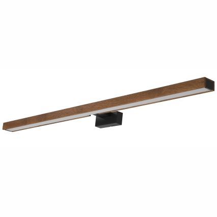 Brilagi - Kylpyhuoneen LED-peilivalo WOODY MIRROR LED/15W/230V 90 cm IP44 tammi kirsikka/musta