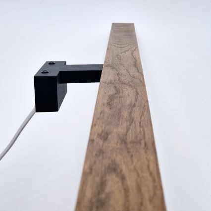 Brilagi - Kylpyhuoneen LED-peilivalo WOODY MIRROR LED/15W/230V 90 cm IP44 tammi kirsikka/musta