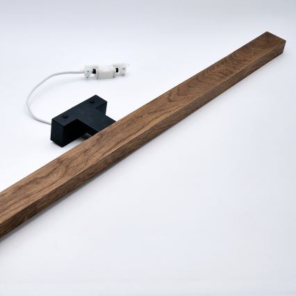 Brilagi - Kylpyhuoneen LED-peilivalo WOODY MIRROR LED/15W/230V 90 cm IP44 tammi kirsikka/musta