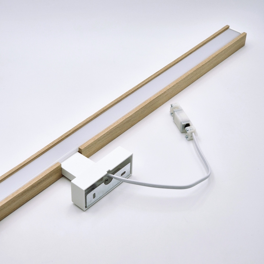 Brilagi - Kylpyhuoneen LED-peilivalo WOODY MIRROR LED/15W/230V 90 cm IP44 tammi/valkoinen