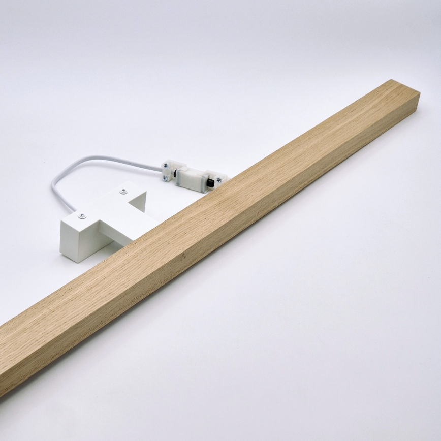 Brilagi - Kylpyhuoneen LED-peilivalo WOODY MIRROR LED/15W/230V 90 cm IP44 tammi/valkoinen