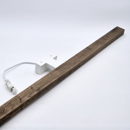 Brilagi - Kylpyhuoneen LED-peilivalo WOODY MIRROR LED/15W/230V 90 cm IP44 tammi saksanpähkinä/valkoinen