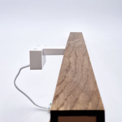 Brilagi - Kylpyhuoneen LED-peilivalo WOODY MIRROR LED/15W/230V 90 cm IP44 tammi kirsikka/valkoinen