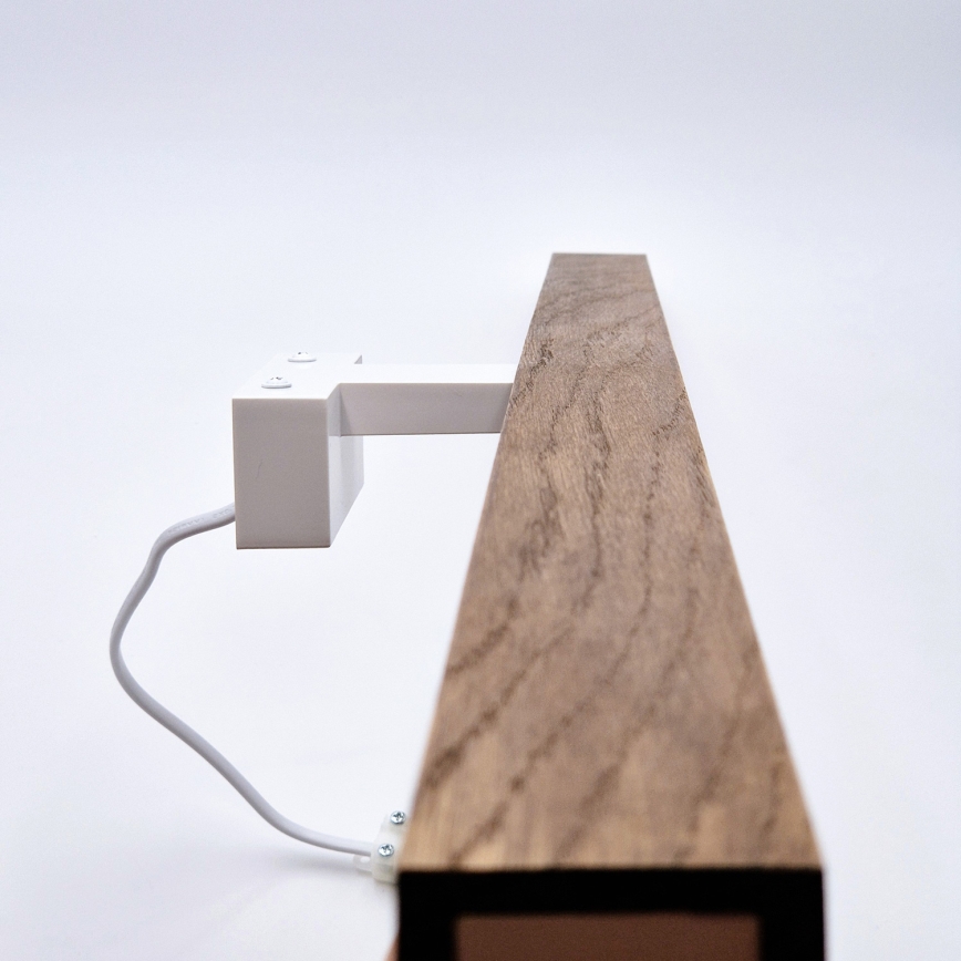 Brilagi - Kylpyhuoneen LED-peilivalo WOODY MIRROR LED/15W/230V 90 cm IP44 tammi kirsikka/valkoinen