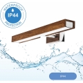 Brilagi - Kylpyhuoneen LED-peilivalo WOODY MIRROR LED/8W/230V 40 cm IP44 tammi kirsikka/kiiltävä kromi
