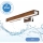 Brilagi - Kylpyhuoneen LED-peilivalo WOODY MIRROR LED/8W/230V 40 cm IP44 tammi kirsikka/kiiltävä kromi