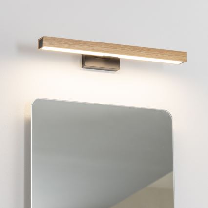 Brilagi - Kylpyhuoneen LED-peilivalo WOODY MIRROR LED/8W/230V 40 cm IP44 tammi/musta