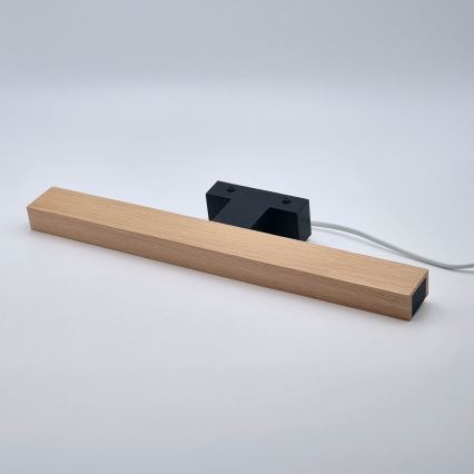 Brilagi - Kylpyhuoneen LED-peilivalo WOODY MIRROR LED/8W/230V 40 cm IP44 tammi/musta