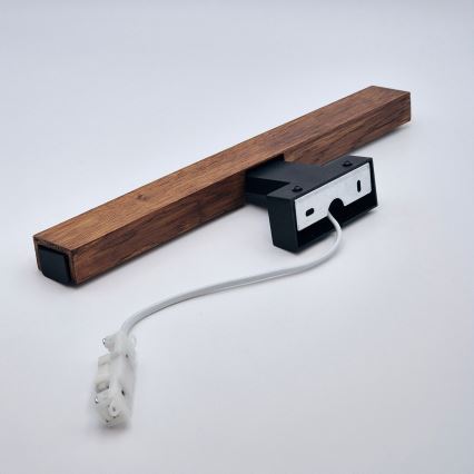 Brilagi - Kylpyhuoneen LED-peilivalo WOODY MIRROR LED/8W/230V 40 cm IP44 tammi kirsikka/musta
