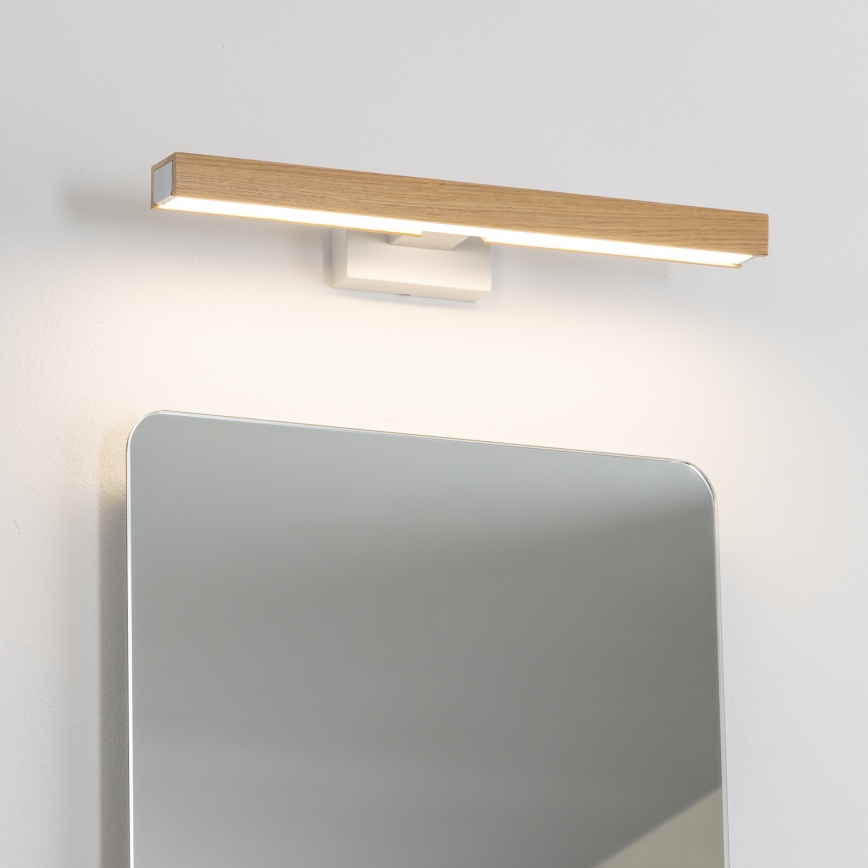 Brilagi - Kylpyhuoneen LED-peilivalo WOODY MIRROR LED/8W/230V 40 cm IP44 tammi/valkoinen