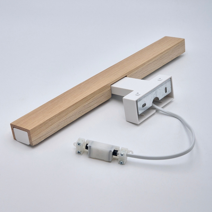 Brilagi - Kylpyhuoneen LED-peilivalo WOODY MIRROR LED/8W/230V 40 cm IP44 tammi/valkoinen