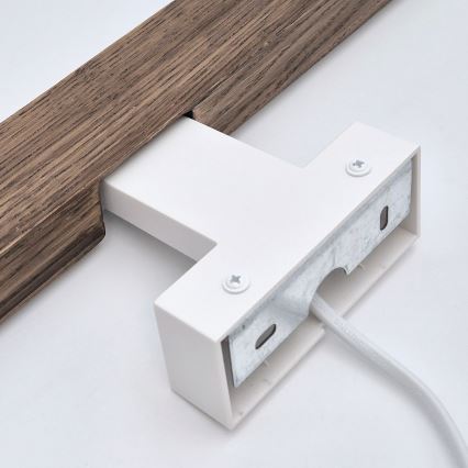Brilagi - Kylpyhuoneen LED-peilivalo WOODY MIRROR LED/8W/230V 40 cm IP44 tammi saksanpähkinä/valkoinen