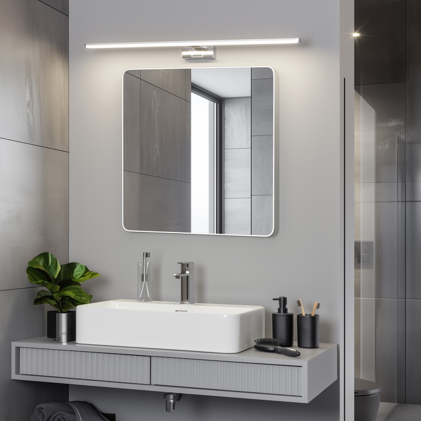Brilagi - LED-kylpyhuoneen peilivalaisin 3-in-1 VESTRA LED/15W/230V 80 cm IP44 kiiltävä kromi