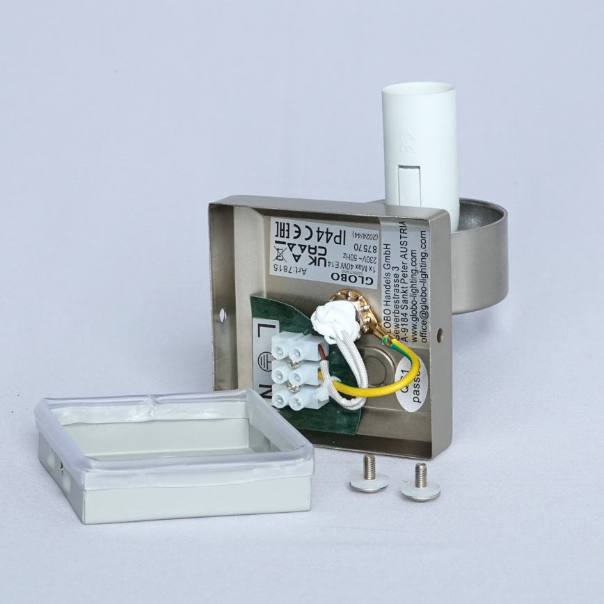 Brilagi - Kylpyhuoneen seinävalaisin RAY 1xE14/40W/230V IP44