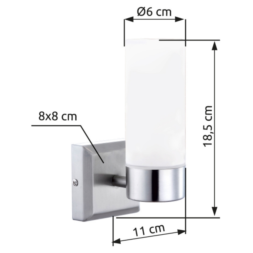Brilagi - Kylpyhuoneen seinävalaisin RAY 1xE14/40W/230V IP44