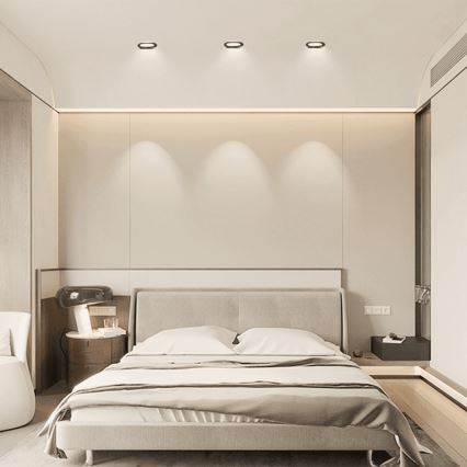 Brilagi - Kylpyhuoneen upotettava LED-alasvalaisin LED/4,8W/230V 4000K musta IP65