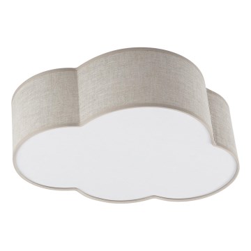 Brilagi - Lasten kattovalaisin NIMBUS LINEN 2xE27/15W/230V beige