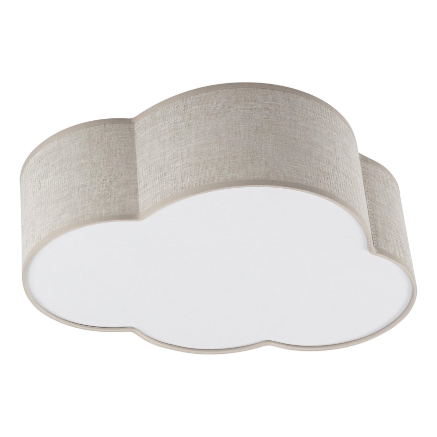 Brilagi - Lasten kattovalaisin NIMBUS LINEN 2xE27/15W/230V beige