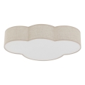 Brilagi - Lasten kattovalaisin NIMBUS LINEN 4xE27/15W/230V beige