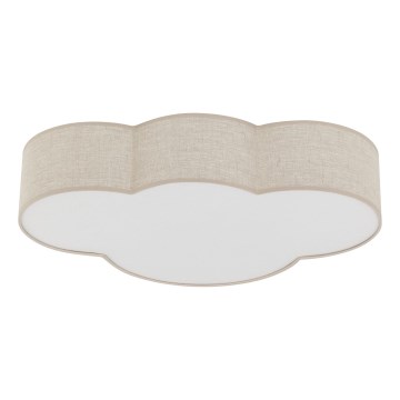 Brilagi - Lasten kattovalaisin NIMBUS LINEN 4xE27/15W/230V beige