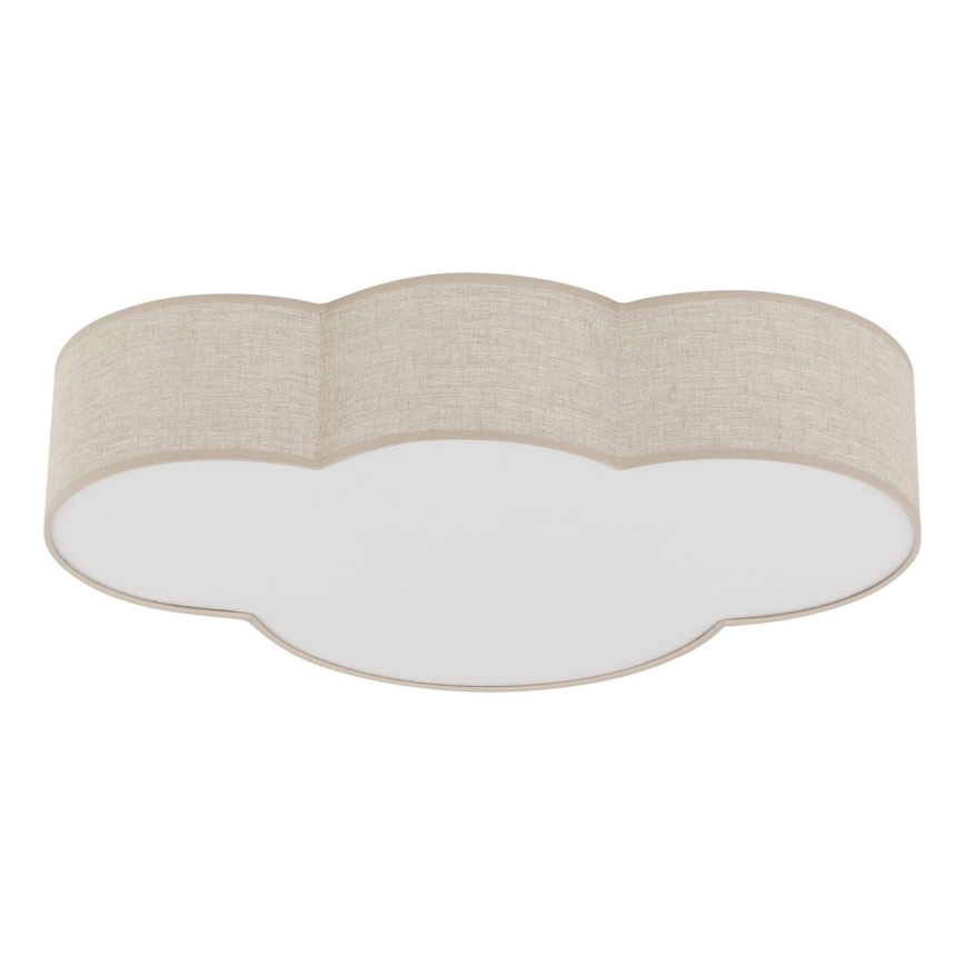 Brilagi - Lasten kattovalaisin NIMBUS LINEN 4xE27/15W/230V beige