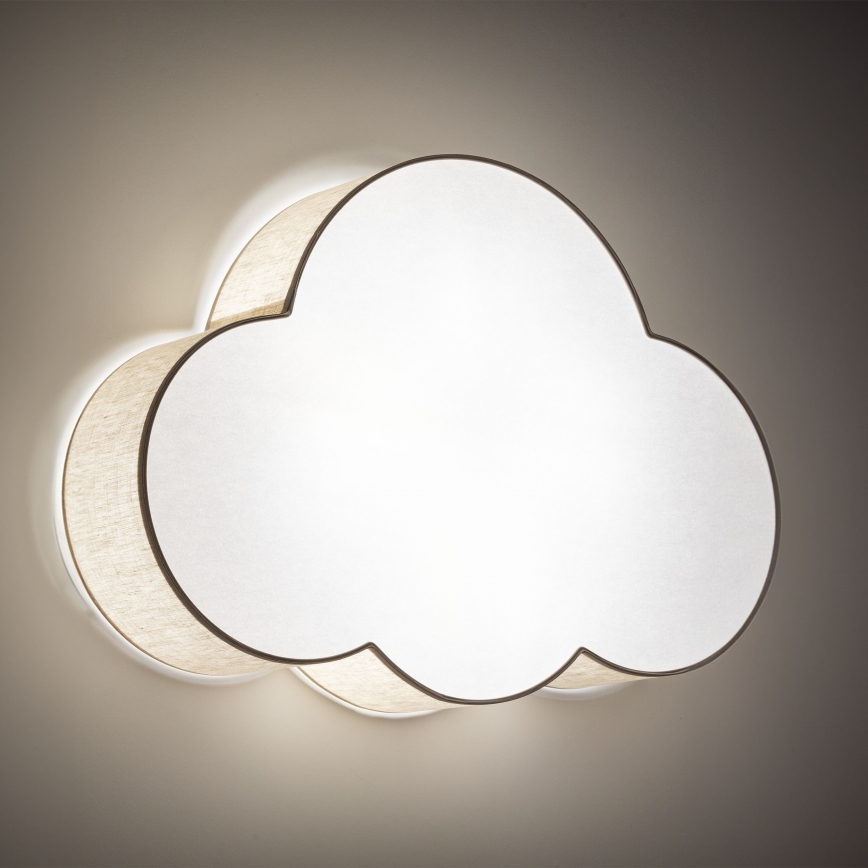 Brilagi - Lasten kattovalaisin NIMBUS LINEN 4xE27/15W/230V beige