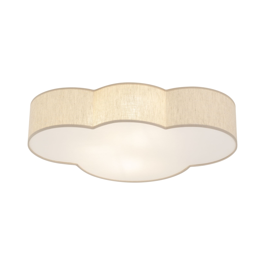 Brilagi - Lasten kattovalaisin NIMBUS LINEN 4xE27/15W/230V beige