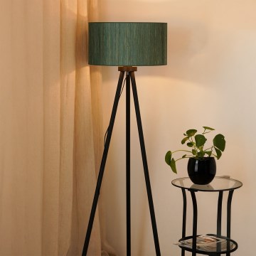 Brilagi - Lattialamppu BOSTON ROLLER 1xE27/15W/230V olki vihreä/kulta