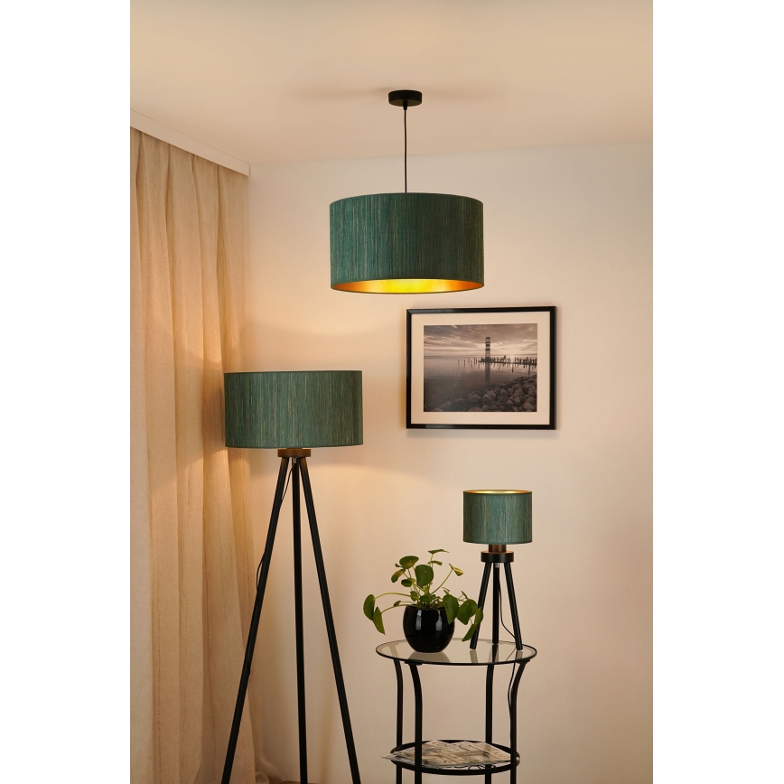 Brilagi - Lattialamppu BOSTON ROLLER 1xE27/15W/230V olki vihreä/kulta