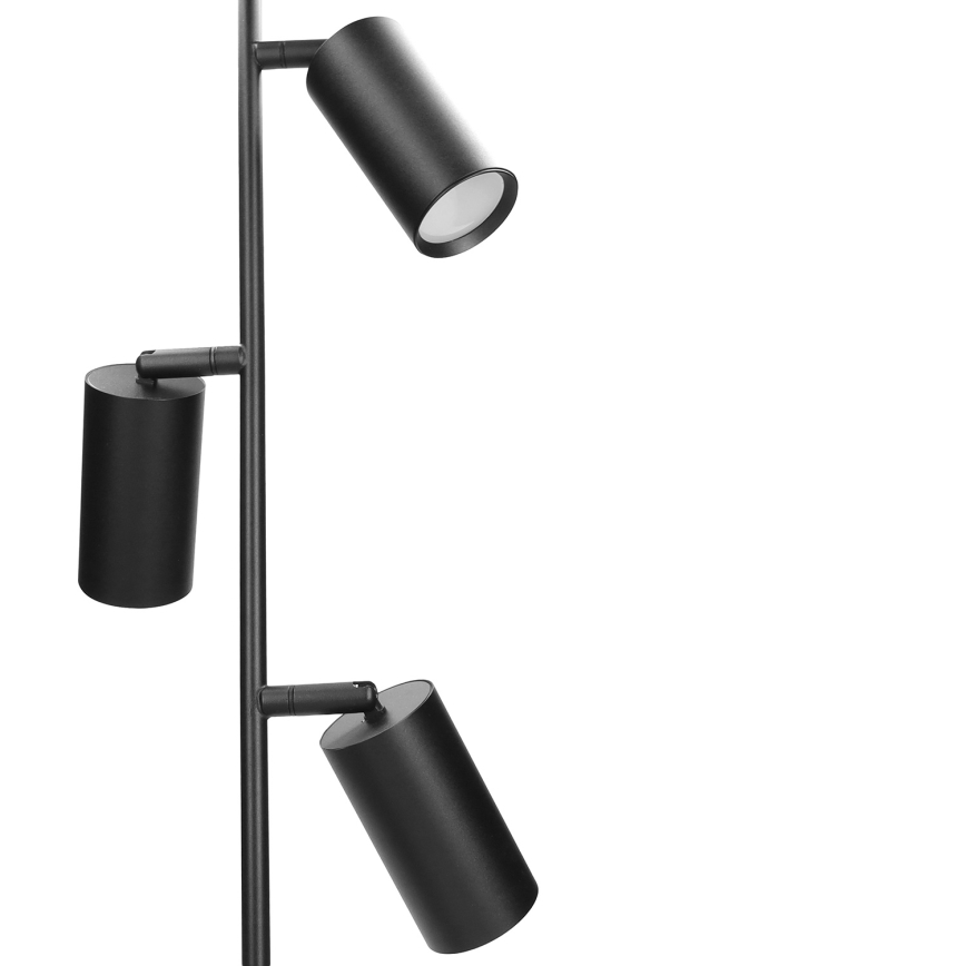 Brilagi - Lattialamppu SELE 3xGU10/30W/230V musta