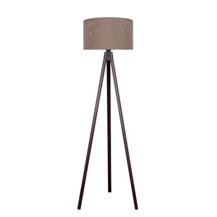 Brilagi - Lattialamppu VELVET 1xE27/60W/230V wenge/beige