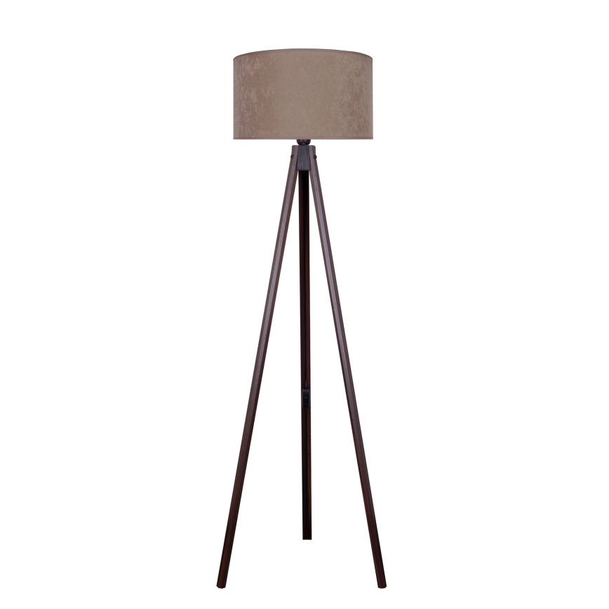 Brilagi - Lattialamppu VELVET 1xE27/60W/230V wenge/beige