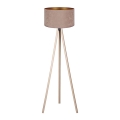 Brilagi - Lattiavalaisin VELVET 1xE27/60W/230V beige