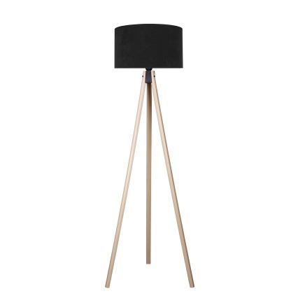 Brilagi - Lattiavalaisin VELVET 1xE27/60W/230V beige/musta