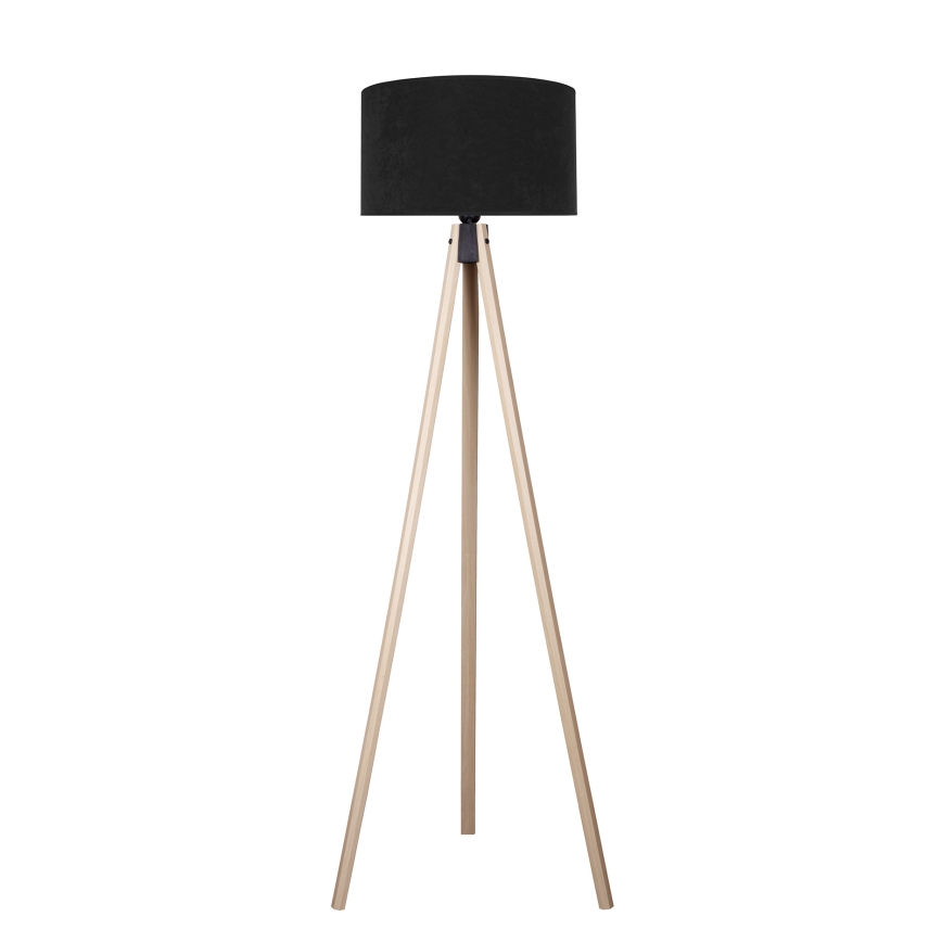 Brilagi - Lattiavalaisin VELVET 1xE27/60W/230V beige/musta