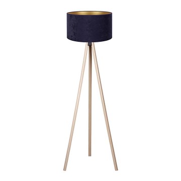 Brilagi - Lattiavalaisin VELVET 1xE27/60W/230V beige/sininen