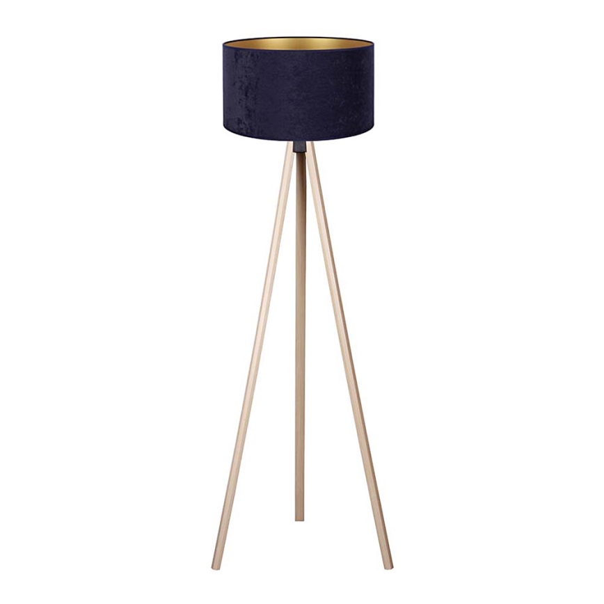 Brilagi - Lattiavalaisin VELVET 1xE27/60W/230V beige/sininen